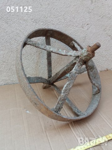 старо масивно ковано колело, желязо , снимка 3 - Антикварни и старинни предмети - 28636937