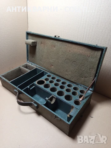 Стар Дървен Военен Сандък Куфар., снимка 8 - Антикварни и старинни предмети - 51184233