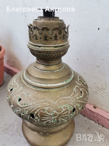 Стара газена лампа , снимка 4 - Антикварни и старинни предмети - 43542017