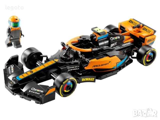 НОВО ЛЕГО 76919 Спийд Шампиони - 2023 Макларън F1 болид LEGO 76919  McLaren 2023 Formula 1 Car, снимка 5 - Конструктори - 49582624