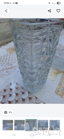 Кристален комплект ваза и пепелник, снимка 3 - Други услуги - 51545856