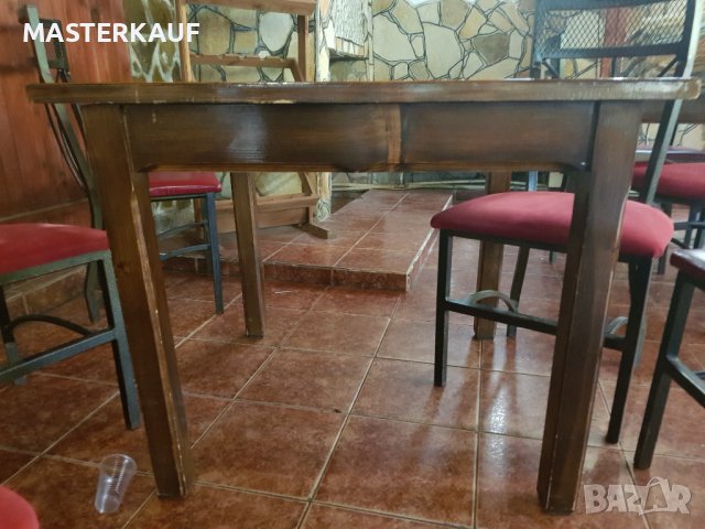 Маса от масив за заведение, снимка 2 - Друго търговско оборудване - 39467843