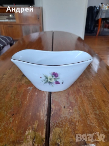 Стара порцеланова сосиера #10, снимка 3 - Други ценни предмети - 53384723