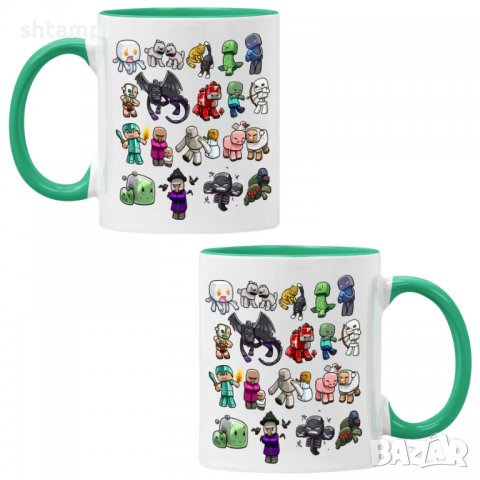 Чаша Minecraft 8,Керамична Чаша, Кафе Чай, Игра,Изненада,Подарък,Повод,Празник,Рожден Ден, снимка 2 - Чаши - 38472957