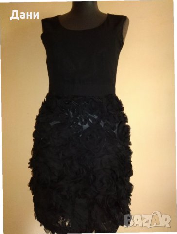 Елегантна черна рокля Jjina fruit, снимка 17 - Рокли - 28874584