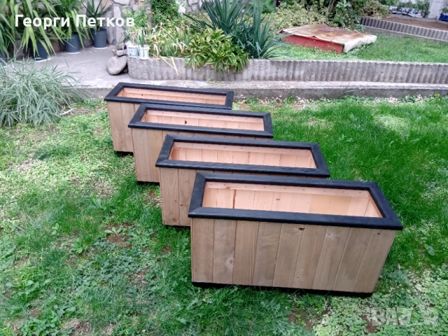 Дървена декоративна Кашпа-82х30х47см.