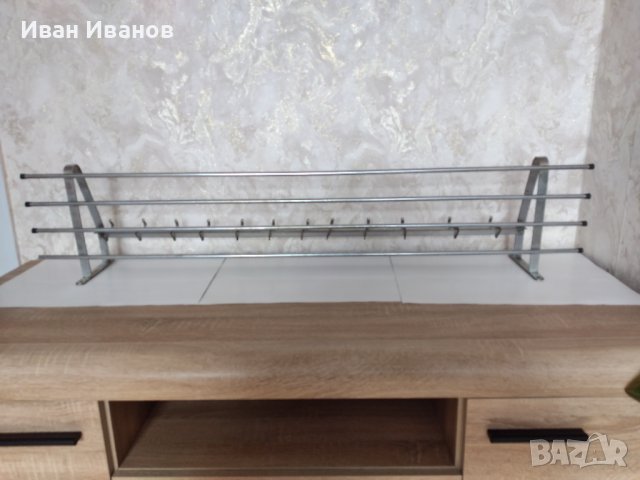 Никилирани метални стенни закачалки., снимка 4 - Закачалки - 43699062