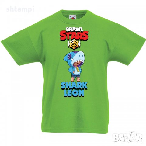 Детска тениска Shark Leon брол старс Brawl Stars, снимка 5 - Детски тениски и потници - 32928545