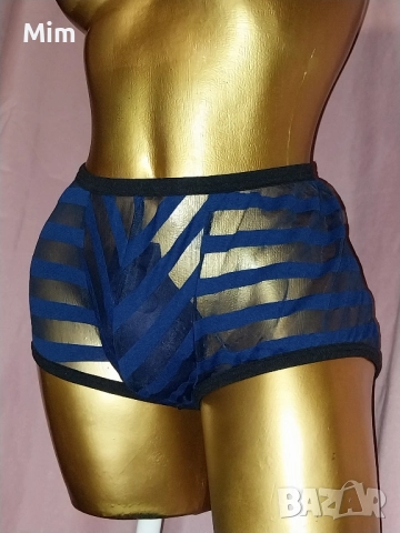  Резервирани KARL-HEINZ-WACHER Germany L Мъжки боксер в синьо , снимка 5 - Бельо - 52487636