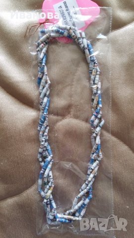 Ръчна изработка на бижута от хартия и квилинг  0.50лв лакирани са със декопажен лак, снимка 4 - Колиета, медальони, синджири - 26805434