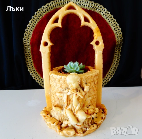 Пепелник,статуетка Кладенец на желанията,момче,флейта,подпис. , снимка 9 - Антикварни и старинни предмети - 52552740