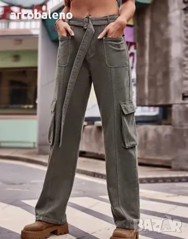 Дамски американски хип-хоп дънкови ежедневни панталони, 3цвята , снимка 4 - Дънки - 48395934