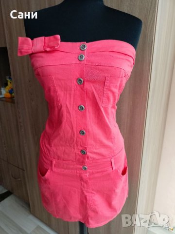 Рокля цвят корал, снимка 1