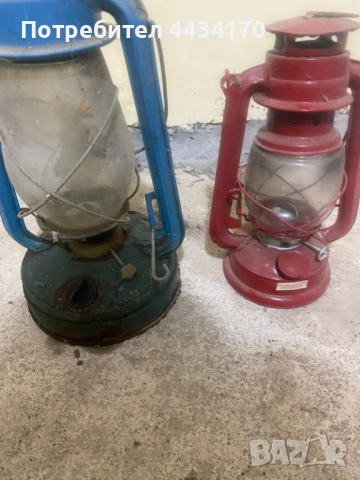 Спешно! 2 броя автентични стари газени лампи – Ретро декорация, снимка 2 - Антикварни и старинни предмети - 53315708
