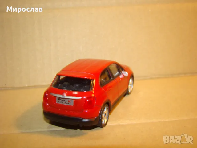 1:43 MONDO MOTORS FIAT 500 X ИГРАЧКА КОЛИЧКА МОДЕЛ, снимка 5 - Колекции - 48158428