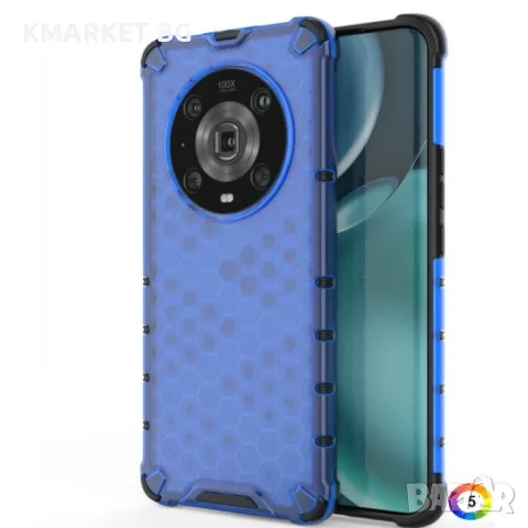 Honor Magic4 Pro Силиконов Калъф Honeycomb TPU и Протектор, снимка 6 - Калъфи, кейсове - 48999682