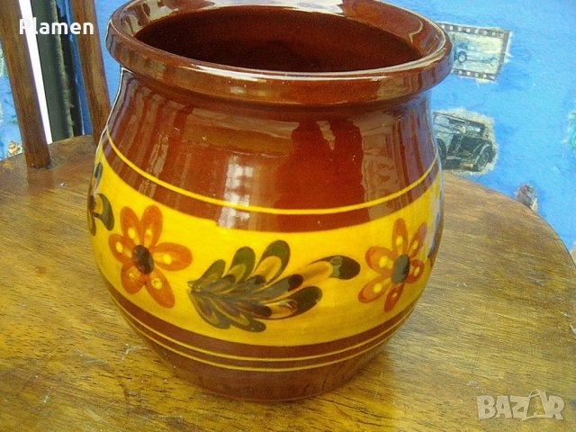 Старо калено гърненеце ваза на Троян, снимка 1 - Други ценни предмети - 39054898