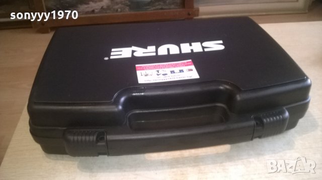 shure professional-куфар за безжичен микрофон и маика, снимка 3 - Микрофони - 28163372