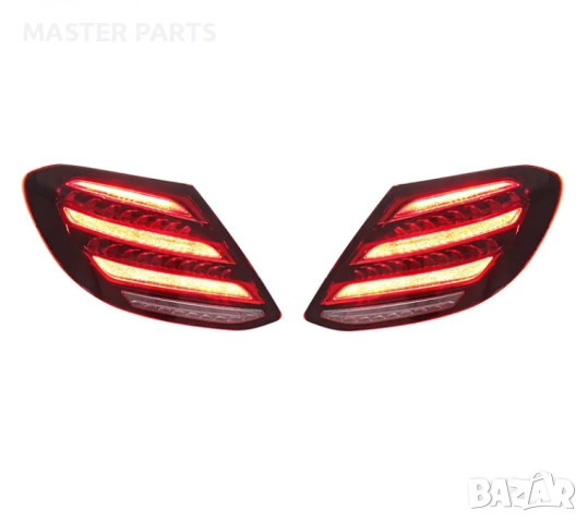 ЧИСТО НОВИ LED Стопове 1:1 за Mercedes W213 16-20 ЖЪЛТ мигач , снимка 3 - Части - 52997709