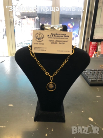 ЗЛАТНО ДАМСКО КОЛИЕ 5.7ГР 14К 24СМ, снимка 2 - Колиета, медальони, синджири - 53281213