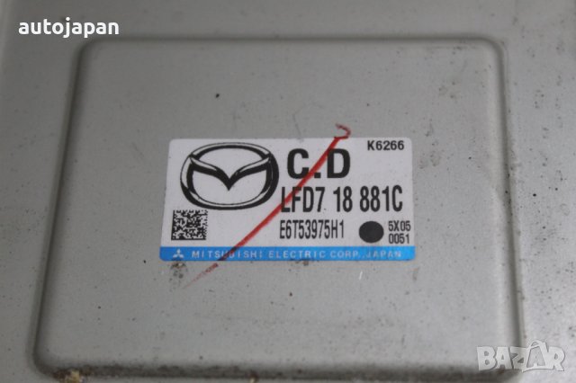 Комплект компютър и стартов ключ Мазда 5 2.0 146кс 05г Mazda 5 2.0 146hp 2005, снимка 8 - Части - 43571774