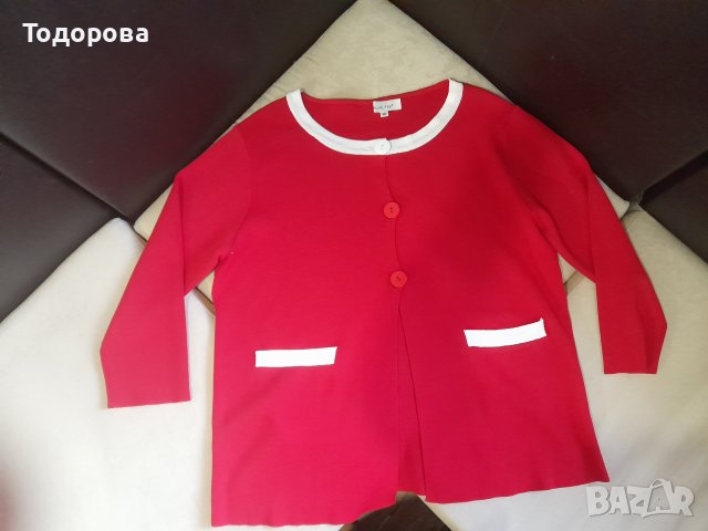 Червено и бяло №М-Л, снимка 4 - Жилетки - 36824958