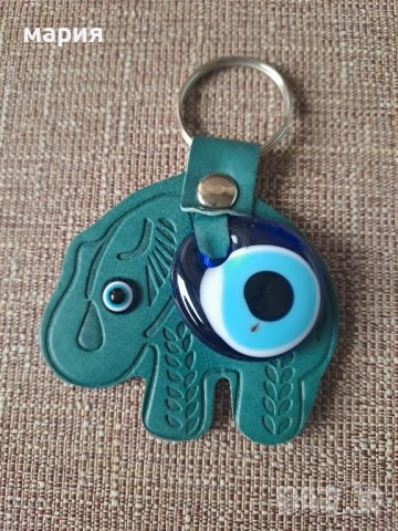 ключодържател слонче със синьо око