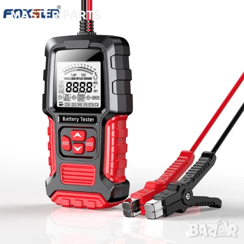 FOXSUR 12V/24V Професионален Цифров тестер за автомобилни акумулатори