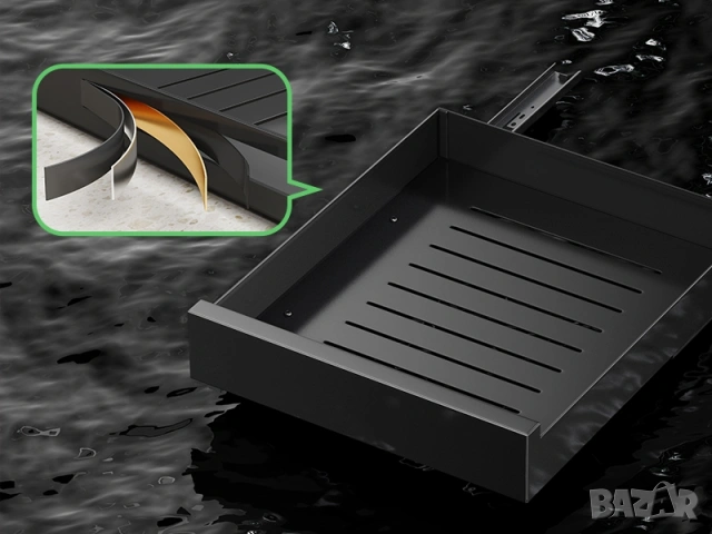 Телескопичен Органайзер за Шкаф 43x35см – Монтаж Без Пробиване, Kitstorack, снимка 10 - Аксесоари за кухня - 53266633