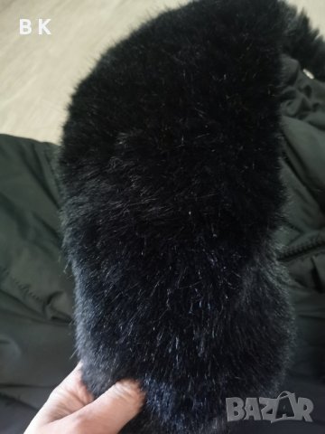 дълго зимно черно яке , снимка 2 - Якета - 43449870