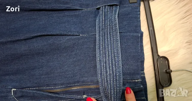 УНИКАЛНА дънкова пола размер С, снимка 3 - Поли - 49821689