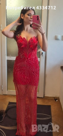 Червена Абитуриентска рокла