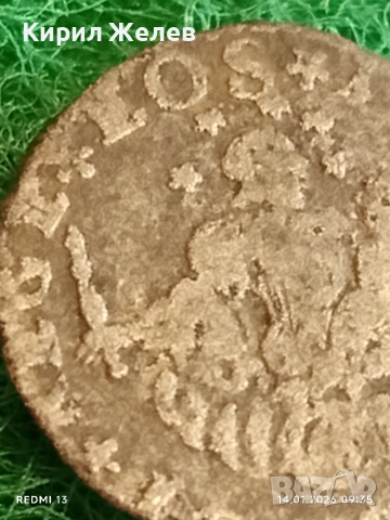 Сребърна монета 2 солди първа половина на 18-век Генод за КОЛЕКЦИЯ 52932, снимка 4 - Нумизматика и бонистика - 53092936