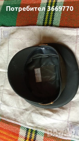 Турска офицерска фуражка Жандармерия, снимка 5 - Антикварни и старинни предмети - 53007821