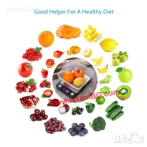 Многофункционална кухненска везна с дисплей до 5кг., снимка 7 - Електронни везни - 49485006