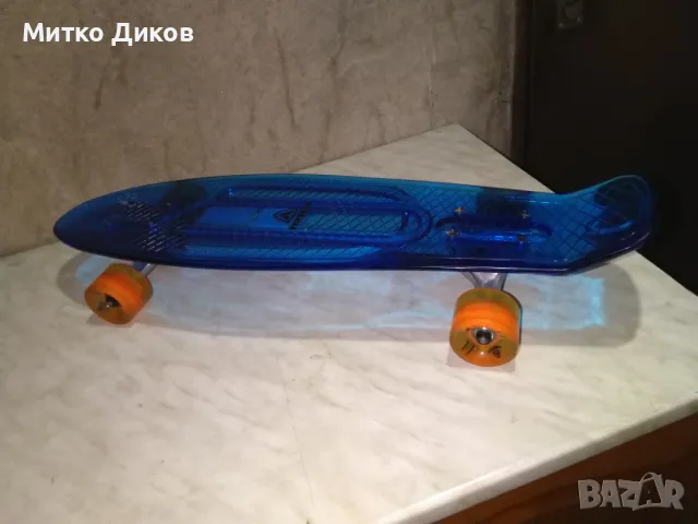 Детски пениборд Firefly С LED светлини, син нов светещ скейборд, снимка 2 - Скейтборд, ховърборд, уейвборд - 49589729