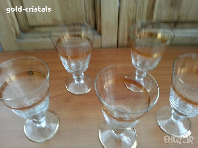 Ретро чаши з златен кант, снимка 4 - Антикварни и старинни предмети - 33126783