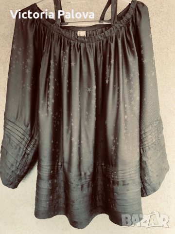 Прекрасна копринена блуза STAR JAQUARD