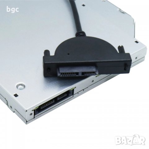 USB Кабел за Записващи Оптични устройства Засписвачки DVD CD Slimline SATA Laptop CD/DVD Rom Optical, снимка 13 - Лаптоп аксесоари - 32627048