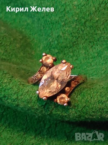 СКЪПОЦЕНЕН РЕТРО АРТ ПРЪСТЕН СРЕБРО 925 с ЮВЕЛИРНО ФАСЕТИРАНИ БЛЕСТЯЩИ ЦИРКОНИ 36128, снимка 2 - Пръстени - 39535623