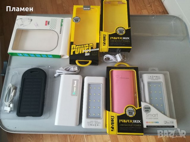 USB акумулаторни банки, за телефони с лед и соларен панел, снимка 4 - Външни батерии - 33231615