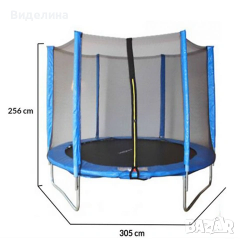 Батут с външна мрежа Jump 10ft - безопасно забавление и тренировка, снимка 4 - Други спортове - 53590039