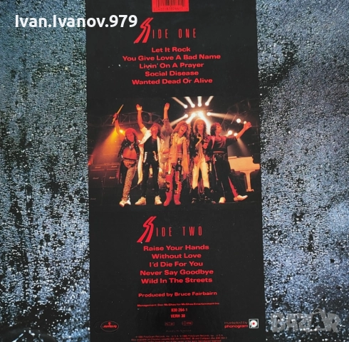 Vinyl (Bon Jovi - Slippery When Wet), снимка 2 - Грамофонни плочи - 52013330