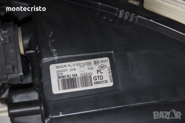 Ляв фар Nissan Note E11 (2006-2009г.) 260609U10A Нисан Ноте Нот / 89902136, снимка 10 - Части - 51505168