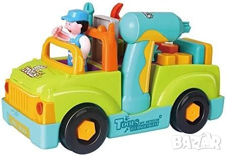 Камион за инструменти със светлини и звуци, снимка 2 - Образователни игри - 43425028