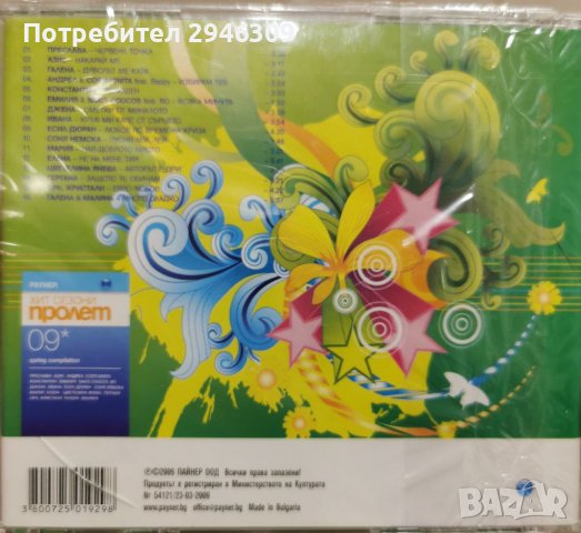 Пайнер Хит Сезони Пролет 2009, снимка 2 - CD дискове - 39871277