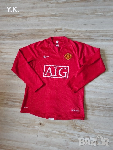 Оригинална мъжка тениска с дълъг ръкав Nike x F.C. Manchester United x Ronaldo / Season 08-09 (Home), снимка 2 - Тениски - 52857648