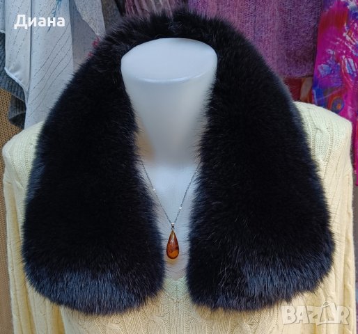 Кожени яки от сребърна лисица и норка, снимка 10 - Шалове - 31254954