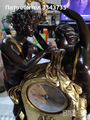 Фигуративен,античен,каминен часовник., снимка 8 - Антикварни и старинни предмети - 53523622