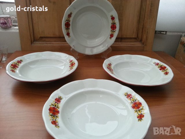 Стар български порцелан чинии дълбоки